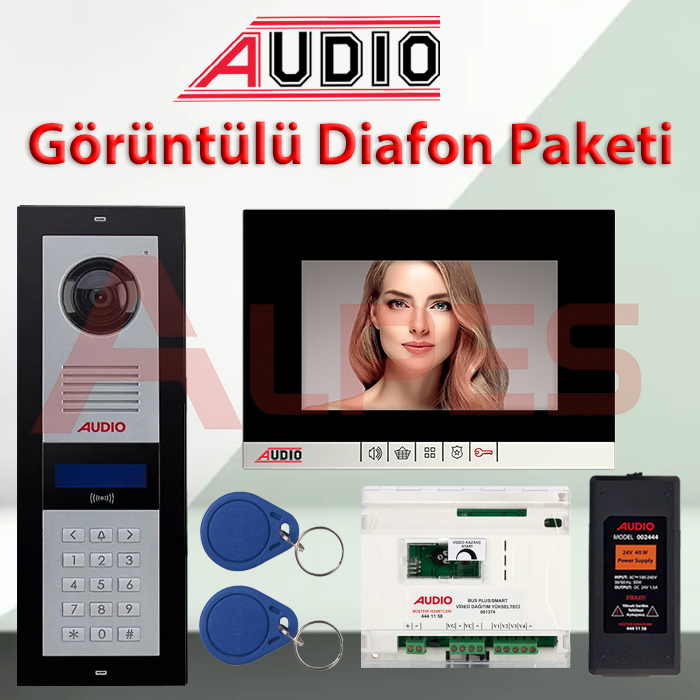 Audio 2 Daire 7" Görüntülü Diafon